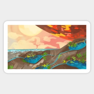 Tides Landscape Sticker